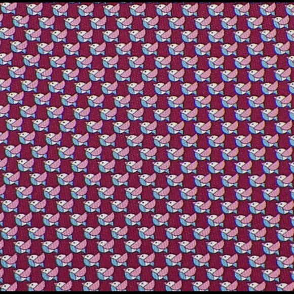 Salvatore Ferragamo necktie purple with bird design - Picture 5 of 6